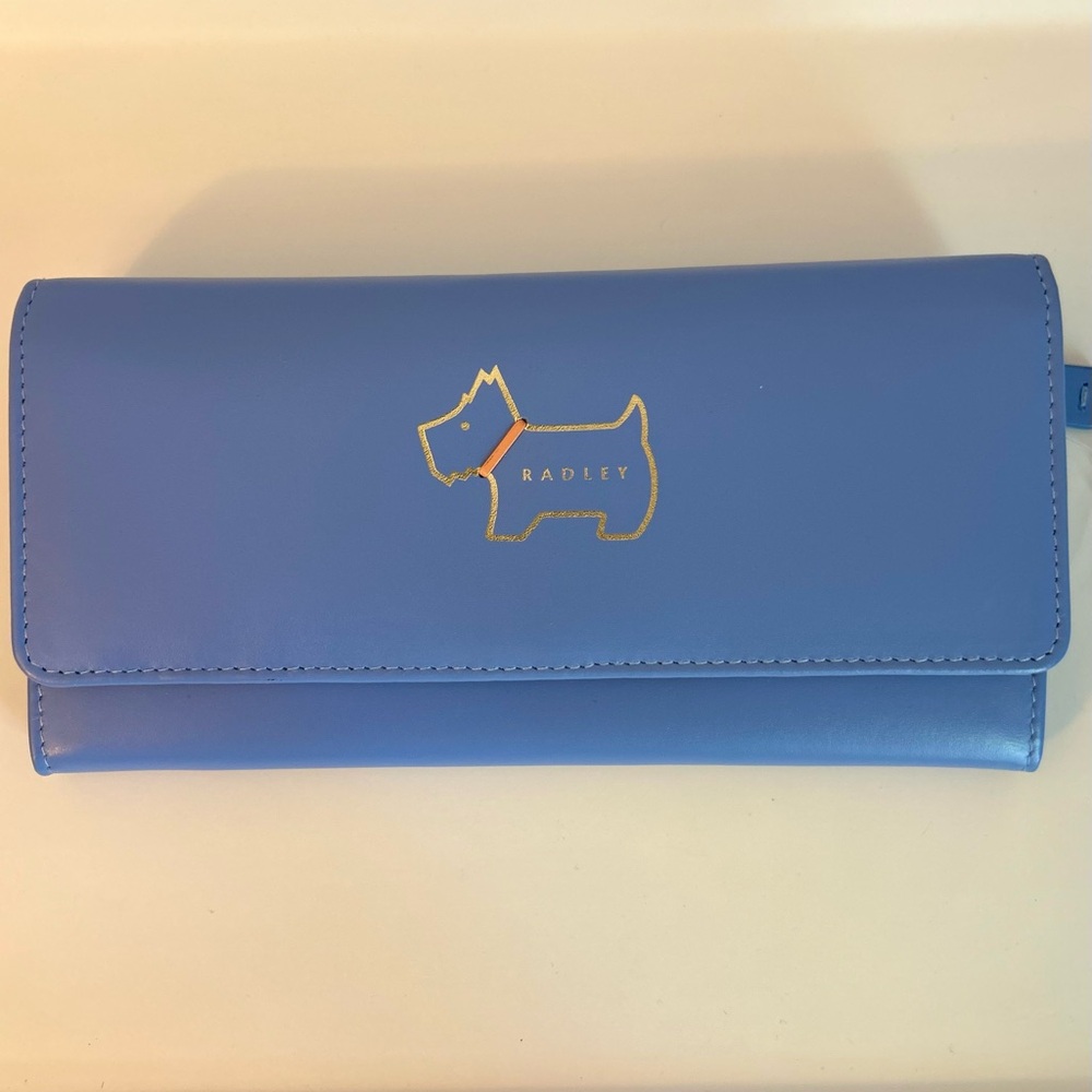 RADLEY London

Open blue and White Gold embossed leather wallet